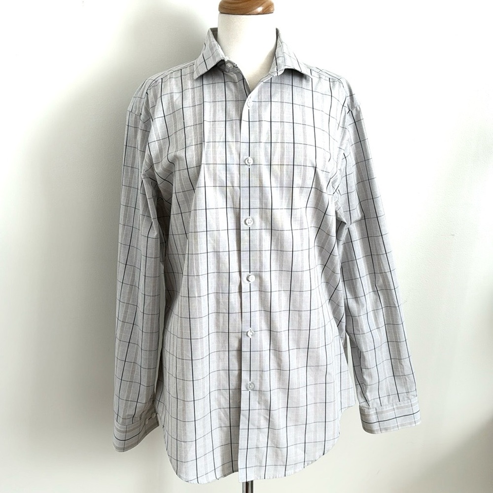 Calvin Klein slim fit coupe cintree performance noniron sans repassage gray